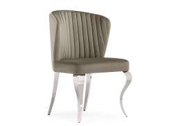 Стул на металлокаркасе Edwin light beige / steel (57x56x86)