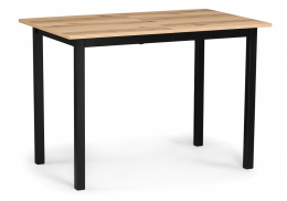 Стол деревянный Аркон 110(130)х68х75 делано / черный (68x75)