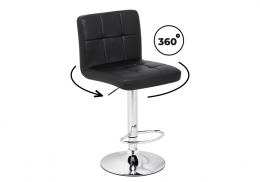 Барный стул Paskal black / chrome (43x53x89)