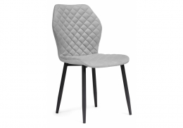 Стул на металлокаркасе Софи светло-серый / черный (46x54x88)